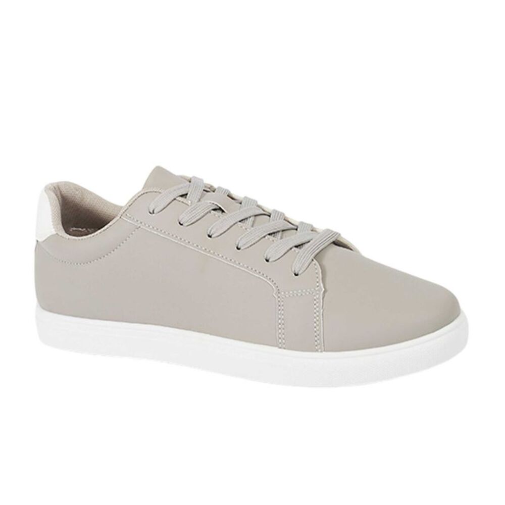 Brave Soul Mens PU Lace Up Sneakers / Gray